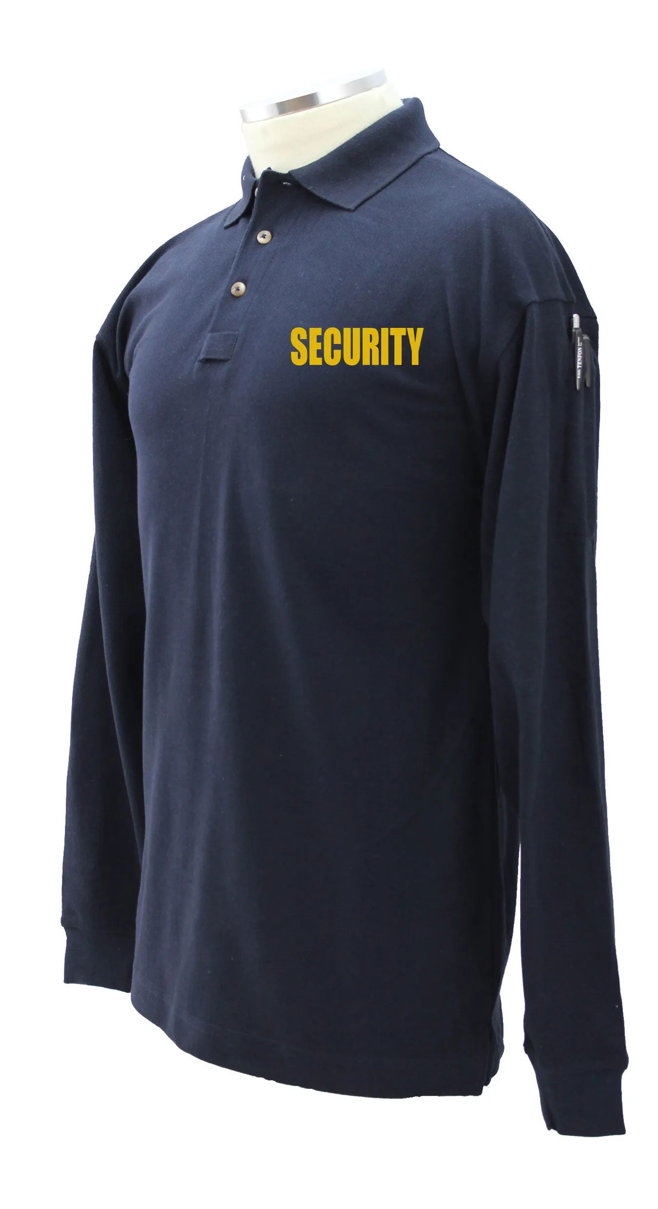 Security Poly Cotton Tactical Long Sleeve Polo Shirt