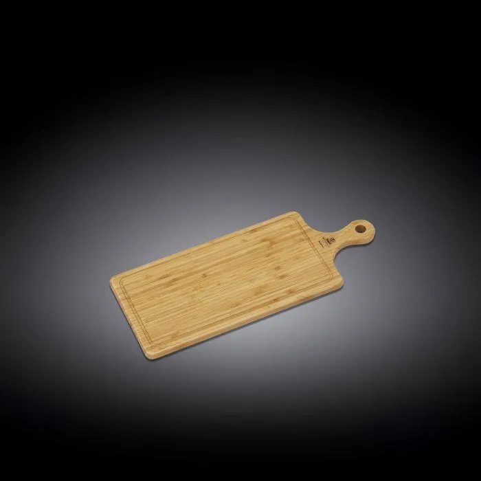 Set Of 3 Bamboo Long Serving Board With Handle 19.7" inch X 7.9" inch | 50 X 20 Cm
