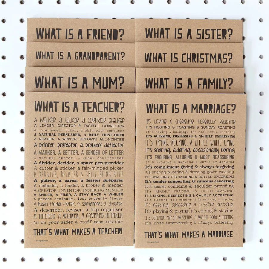 Sister Poem Slim Notebook