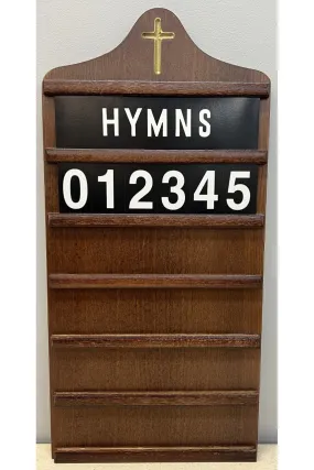 Small Hymnboard Dark Oak - RU4302-06