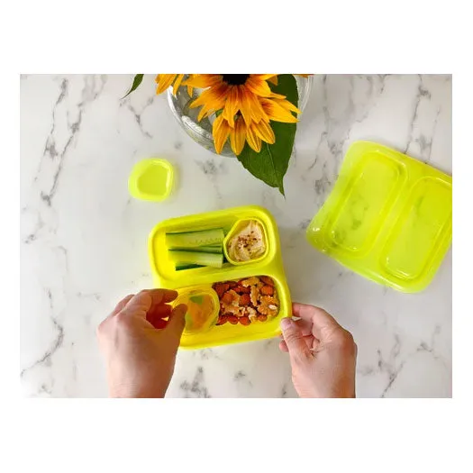 Small Meal & Dippers - Neon Pink Red