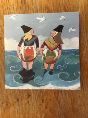 Small 'Paddling Welsh Ladies' Notebook by Lizzie Spikes