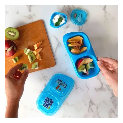 Snacks & Dipper - Neon Aqua Green