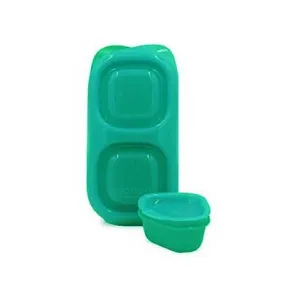 Snacks & Dipper - Neon Aqua Green