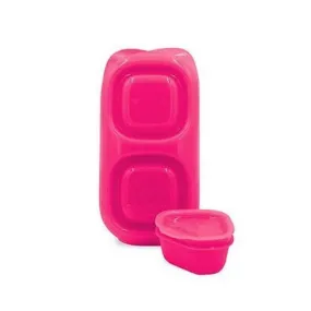 Snacks & Dipper - Neon Pink Red