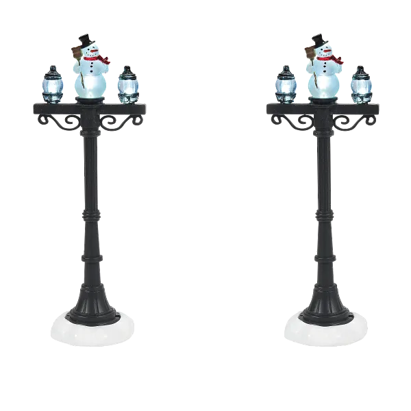 Snowman Street Lights Set, Dept. 56 Village