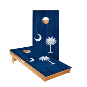 South Carolina Flag Star Cornhole Boards