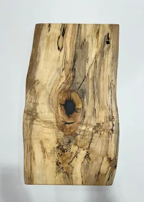 Spalted Maple and Black Epoxy Slab Charcuterie board - 003