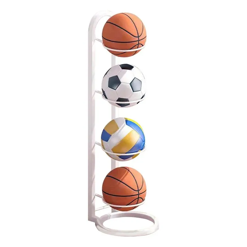 Sports Ball Storage Rack - Removable Garage Ball Organizer, Vertical Sports Display Stand for Volleyball, Football, Basketball and Soccer Ball