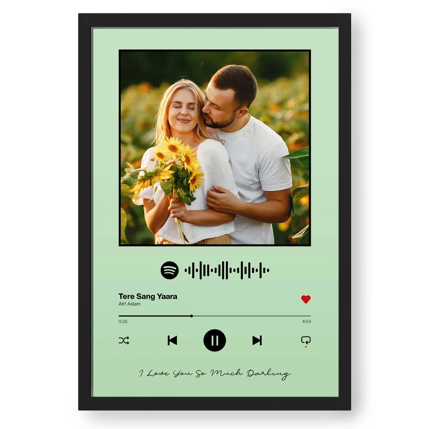 Spotify Music Plaque - Green Shades