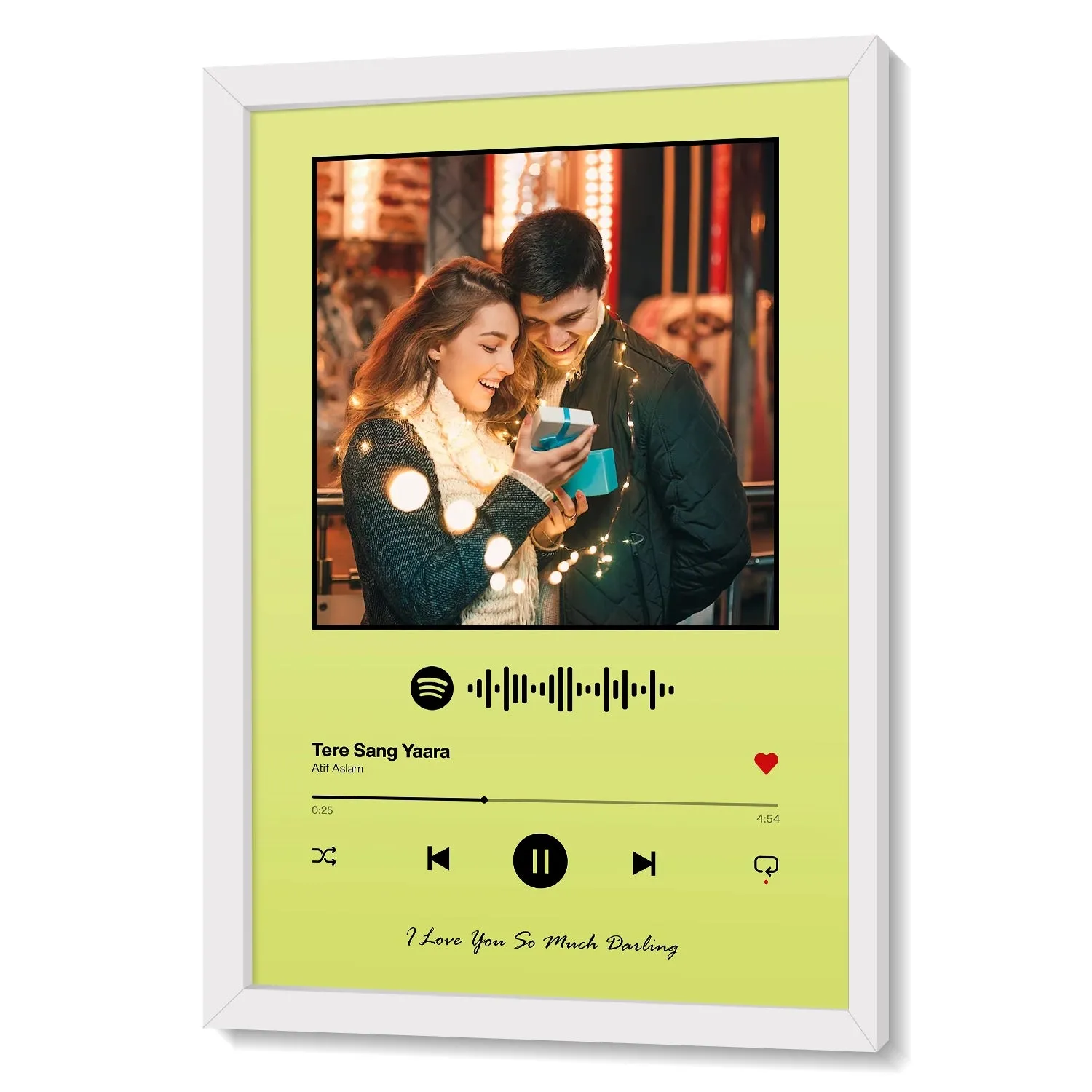 Spotify Music Plaque - Lime Green