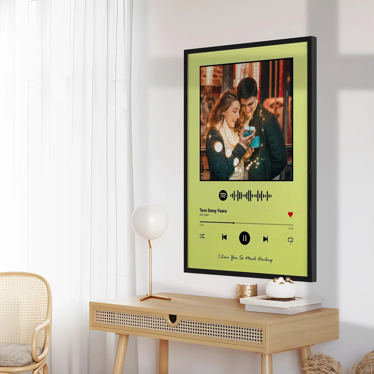 Spotify Music Plaque - Lime Green