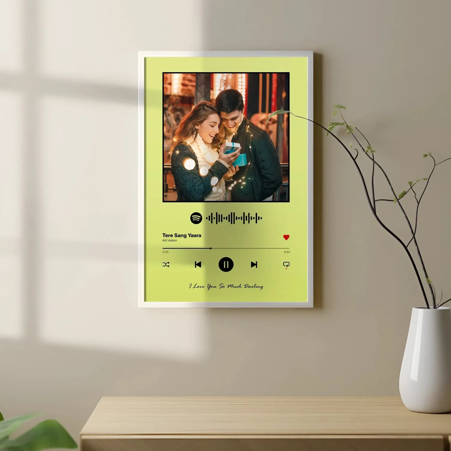 Spotify Music Plaque - Lime Green