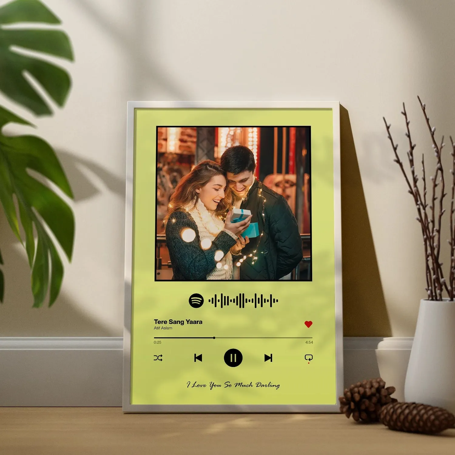 Spotify Music Plaque - Lime Green