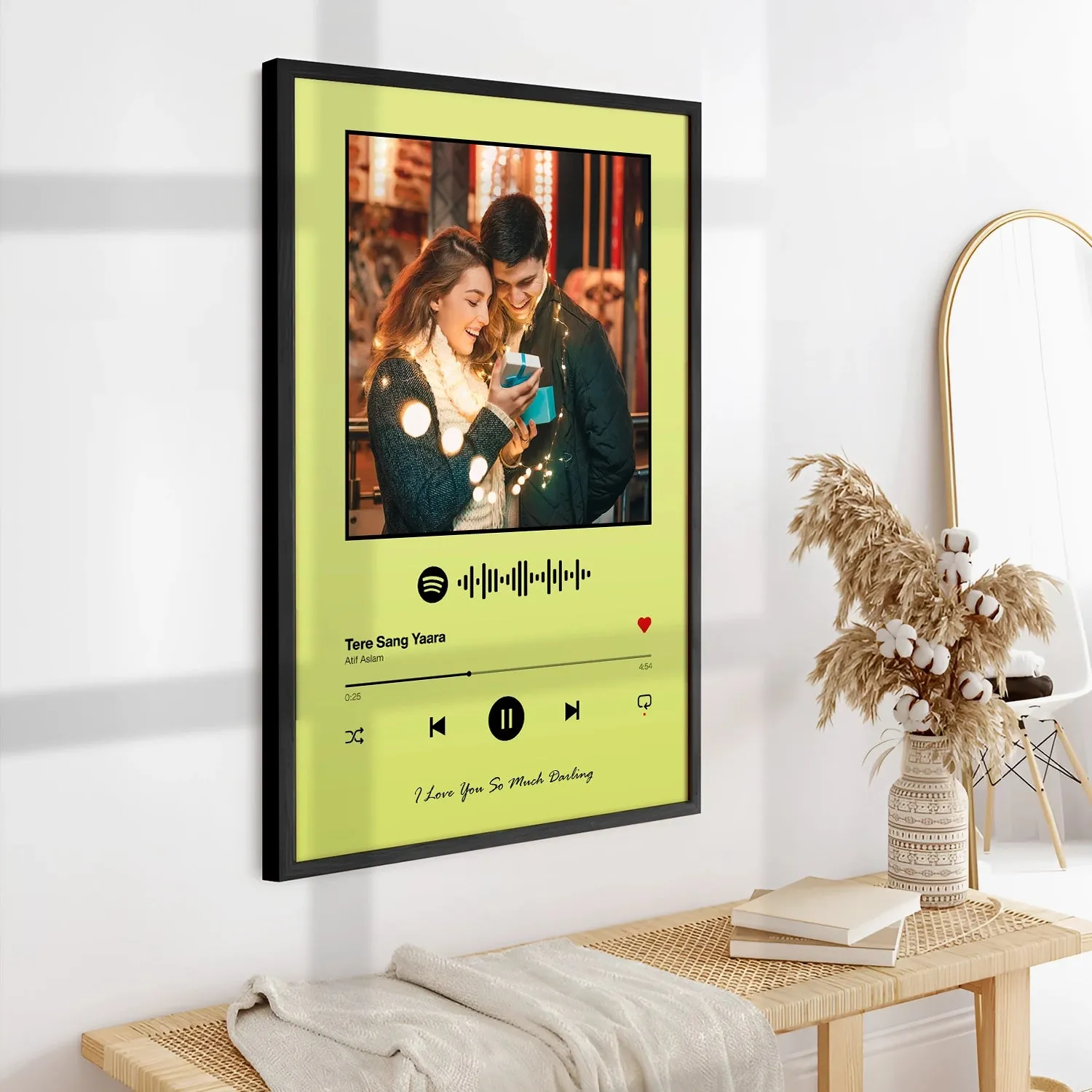 Spotify Music Plaque - Lime Green