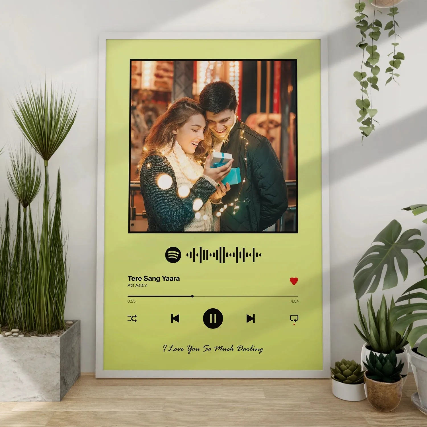Spotify Music Plaque - Lime Green