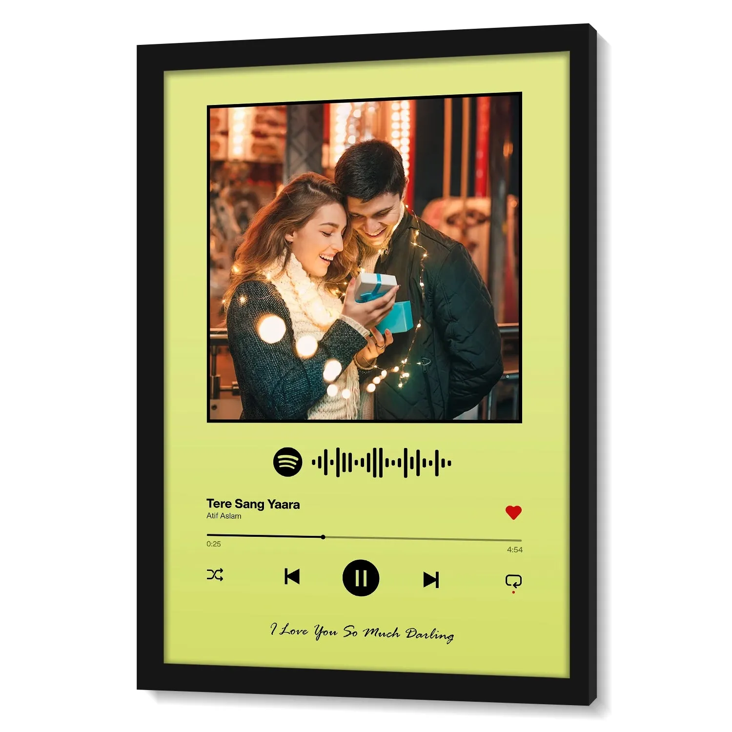 Spotify Music Plaque - Lime Green