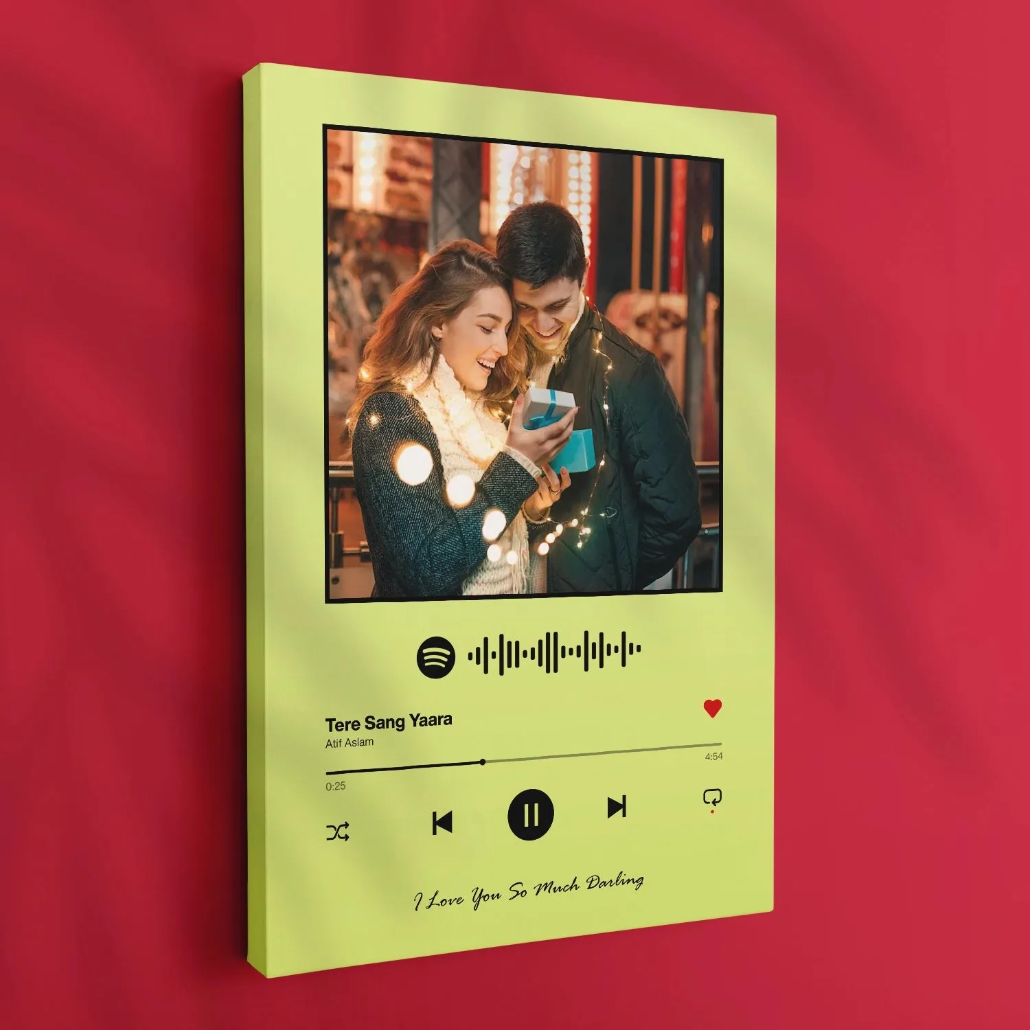 Spotify Music Plaque - Lime Green