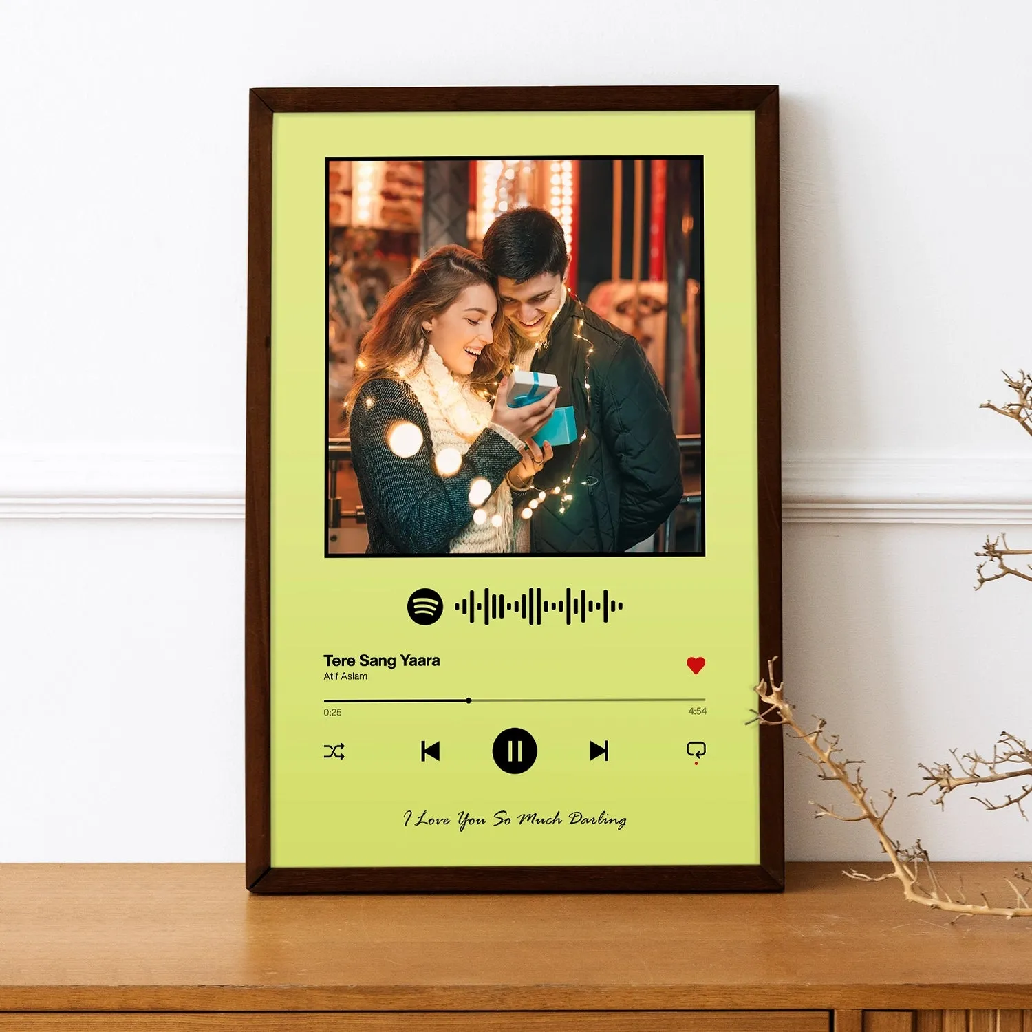 Spotify Music Plaque - Lime Green