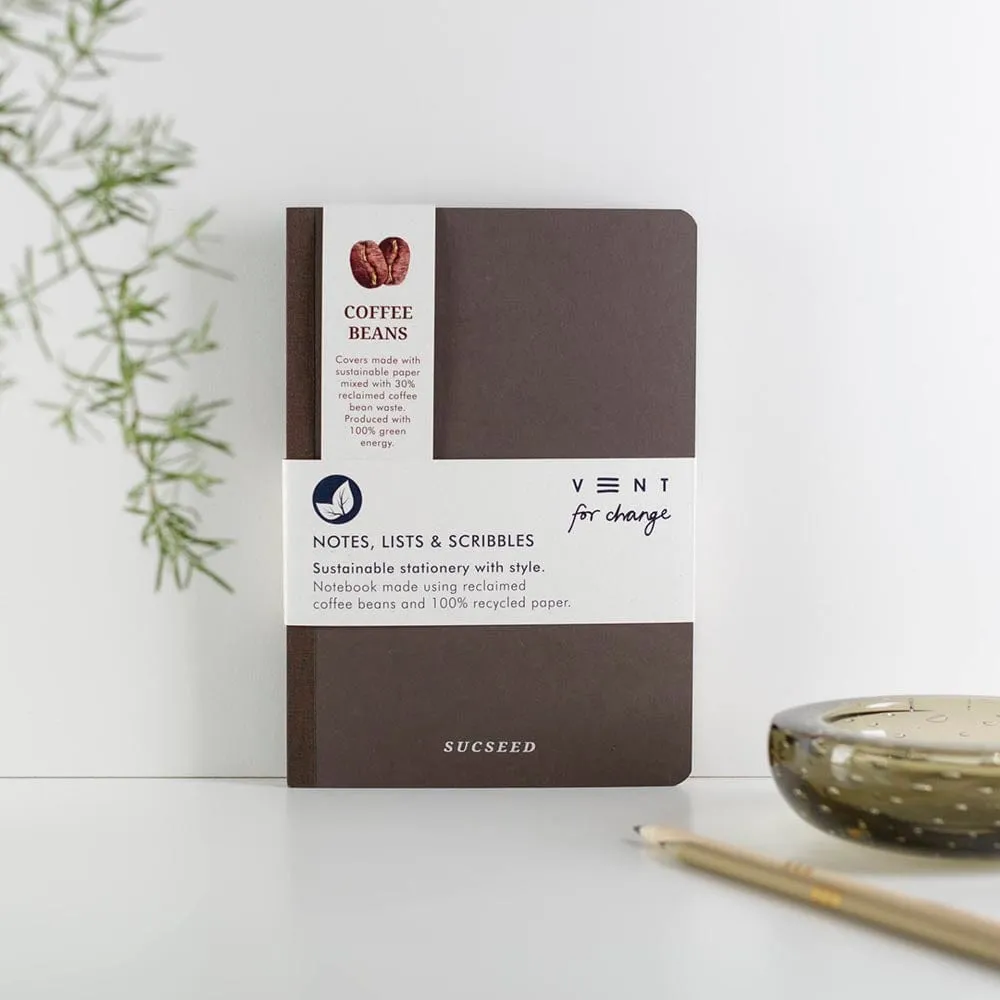 SUCSEED Recycled Notebook - Coffee Beans