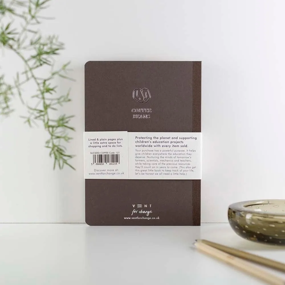 SUCSEED Recycled Notebook - Coffee Beans