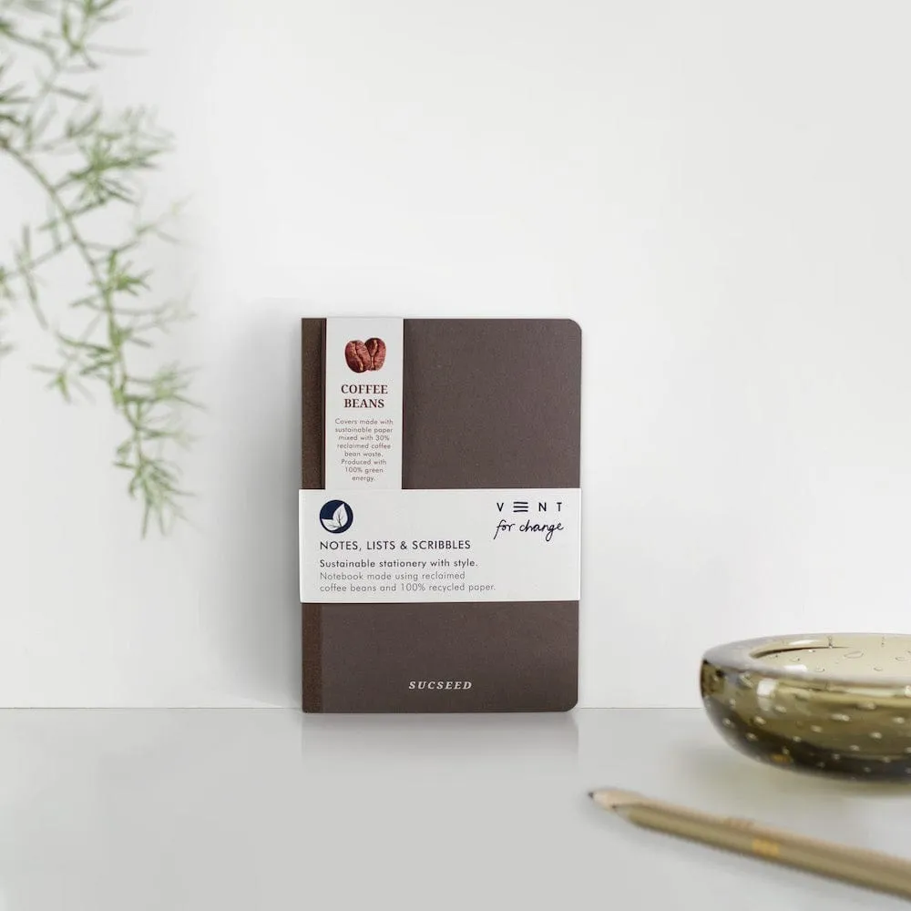 SUCSEED Recycled Notebook - Coffee Beans