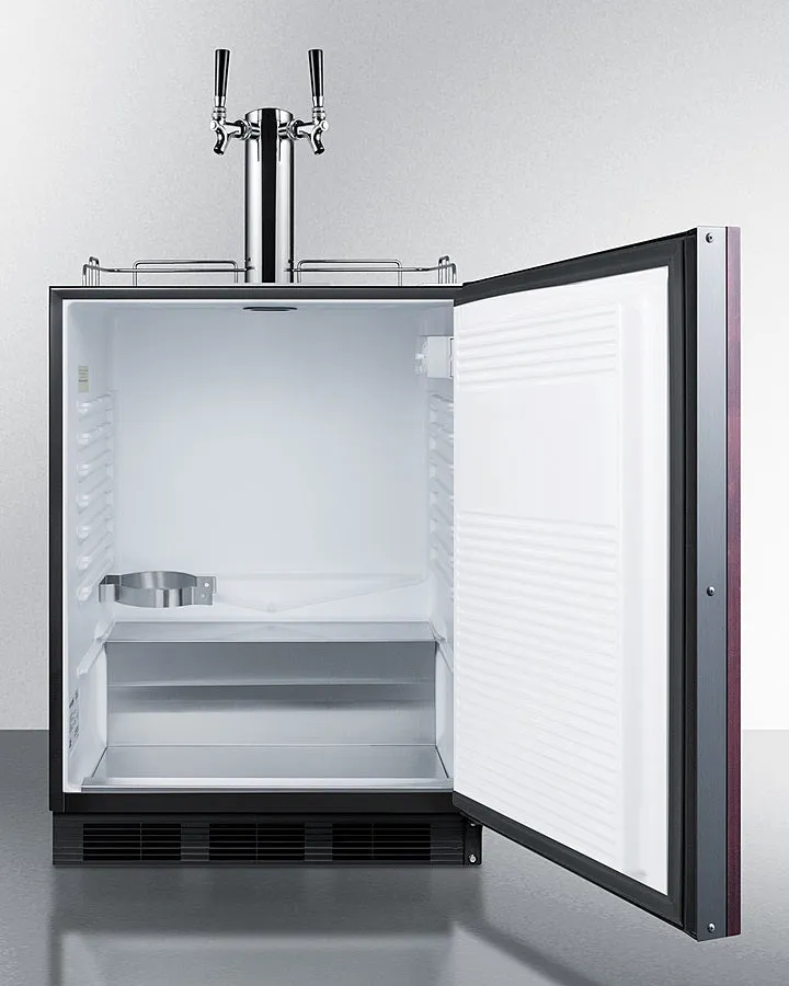 Summit 24" Wide Built-In Cold Brew Coffee Kegerator ADA Compliant - SBC58BLBIADAIFCFTWIN
