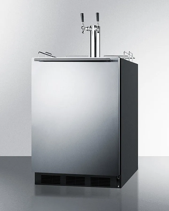 Summit 24" Wide Built-In Wine Kegerator, ADA Compliant - SBC58BLBIADAWKDTWIN