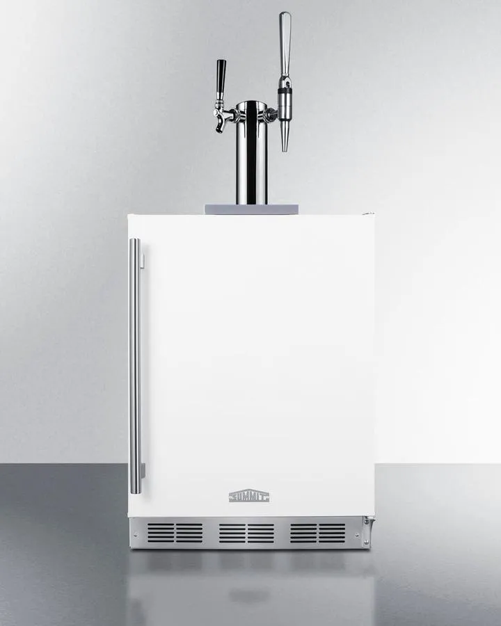 Summit SBC58WHBIADACMTWIN 24" Wide Built-in Coffee Kegerator, ADA Compliant