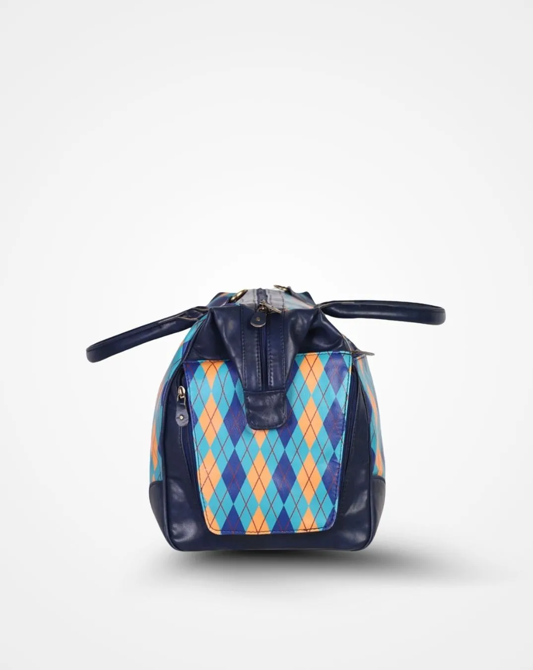 The Blue British Check Weekender - The Weekend Travel Bag