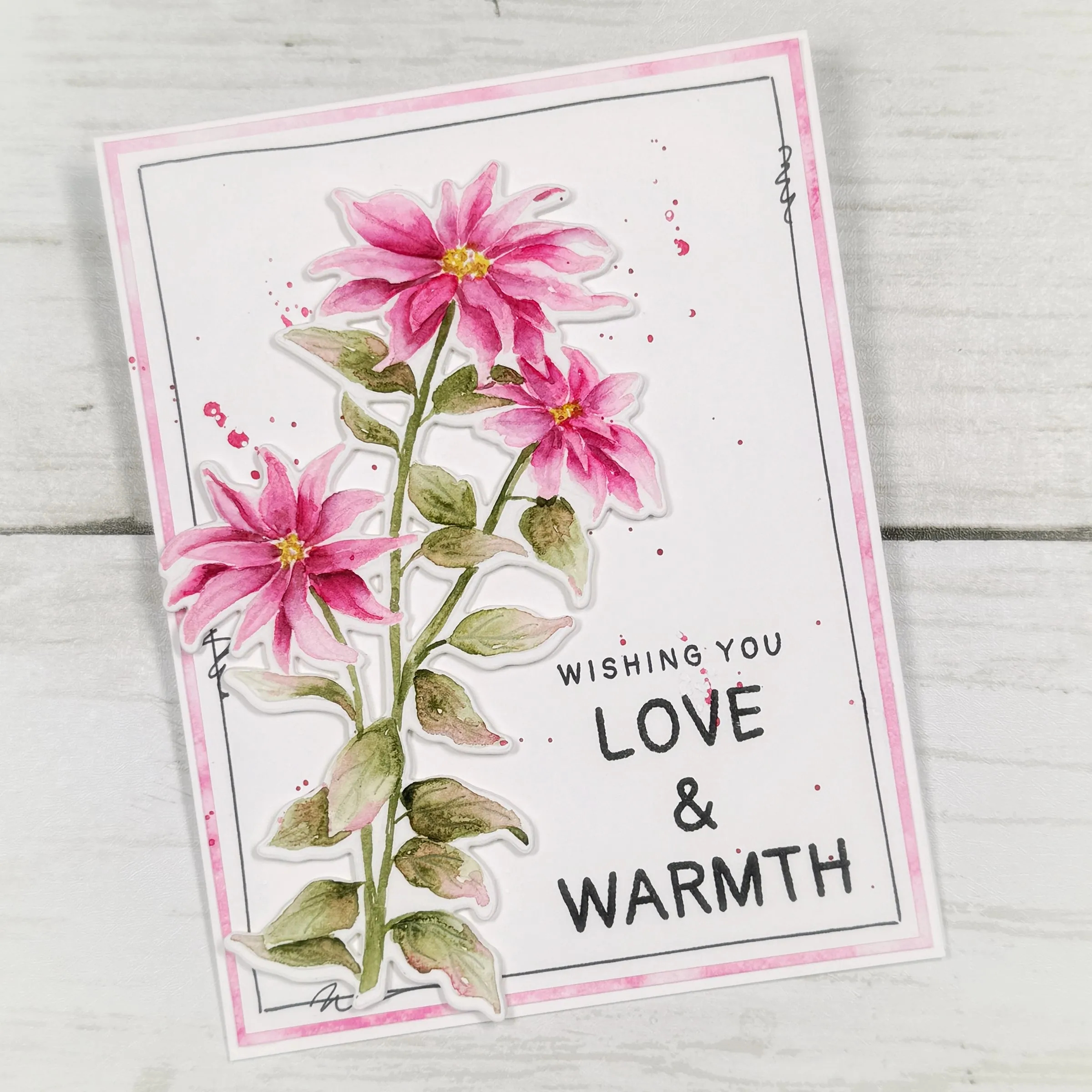 The Christmas Flower Impress-ion Press   Foil Plate and Coordinating Die Bundle