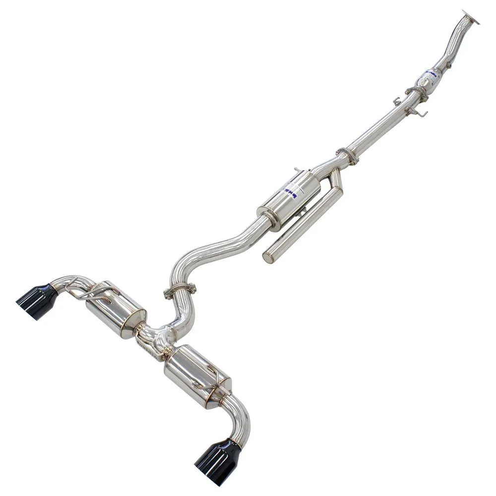 Toyota Yaris (2022-2024) Invidia N2 O2 Back Exhaust w/Catless Front Pipe, Black Tips - Toyota Yaris GR XPA16R