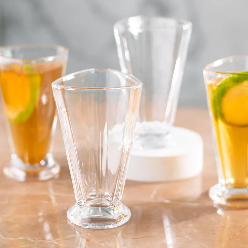 Triangle Shaped Glass Water Jug With 6 Pc Tumbler Set