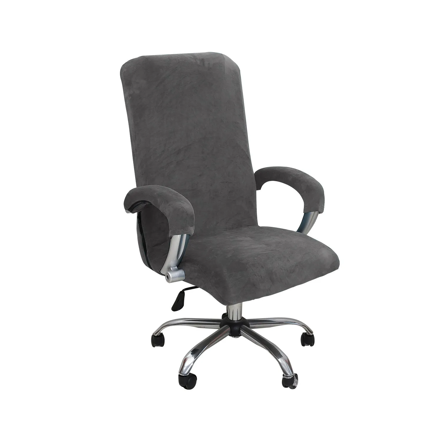 Velvet Office Chair Cover with Armrest Covers