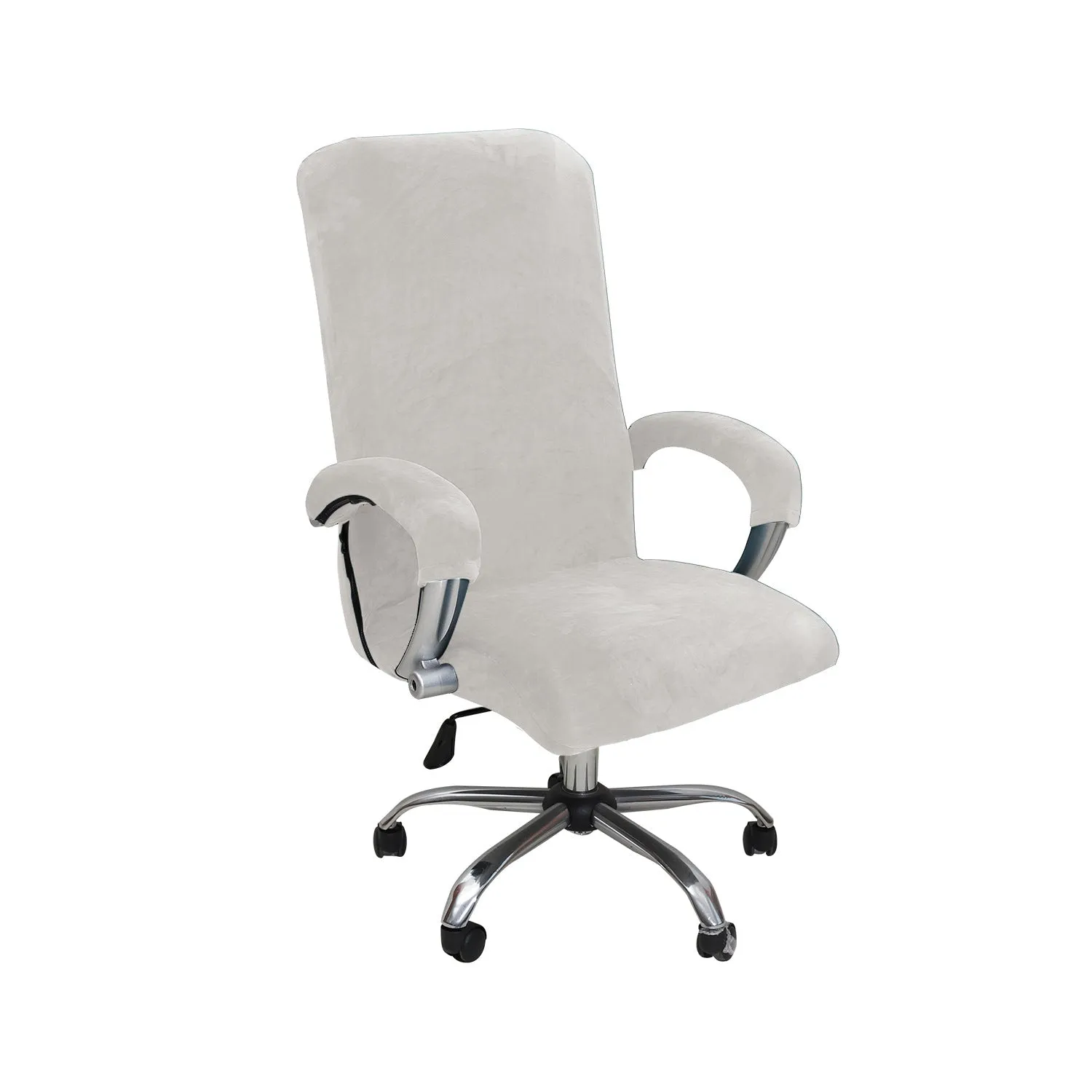 Velvet Office Chair Cover with Armrest Covers