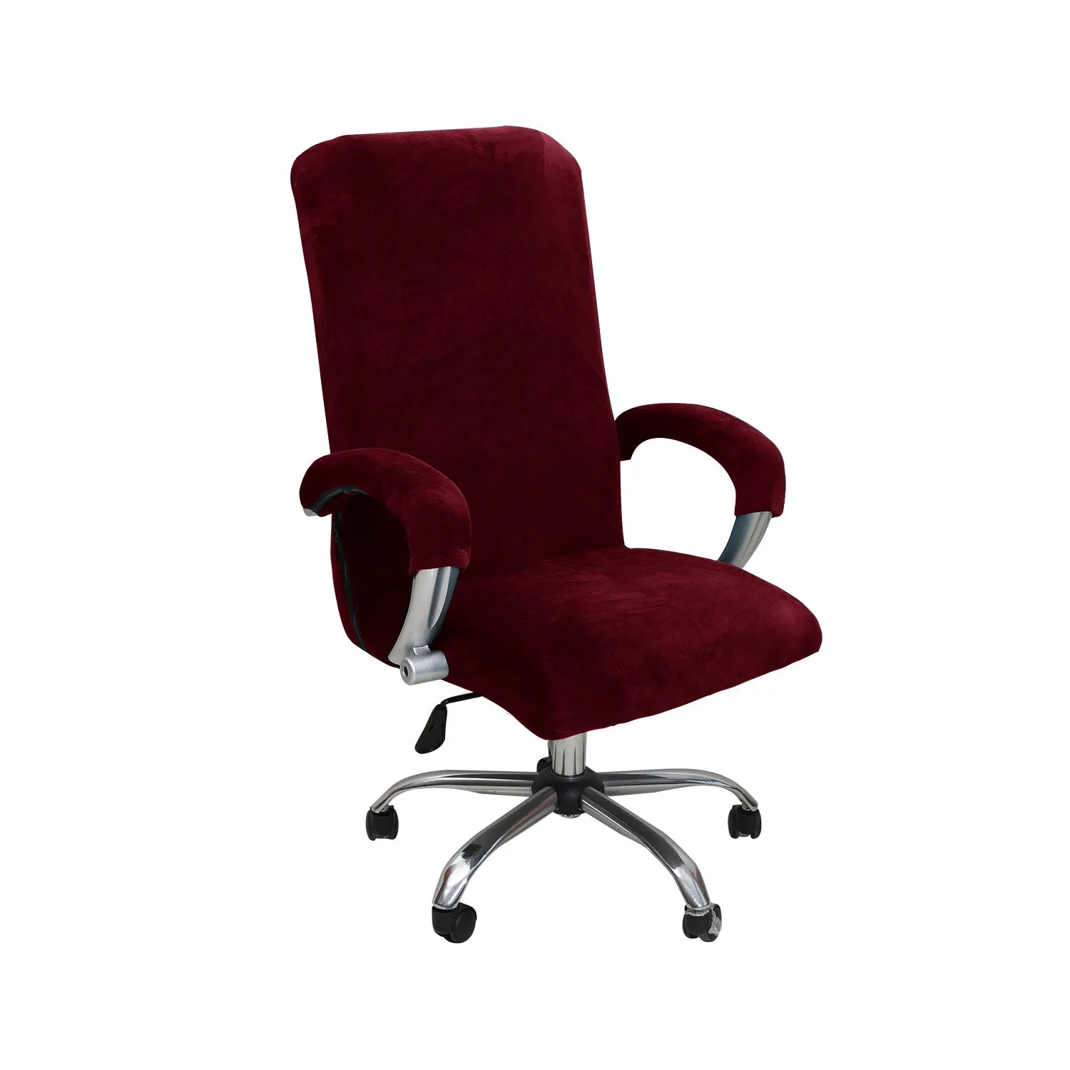 Velvet Office Chair Cover with Armrest Covers