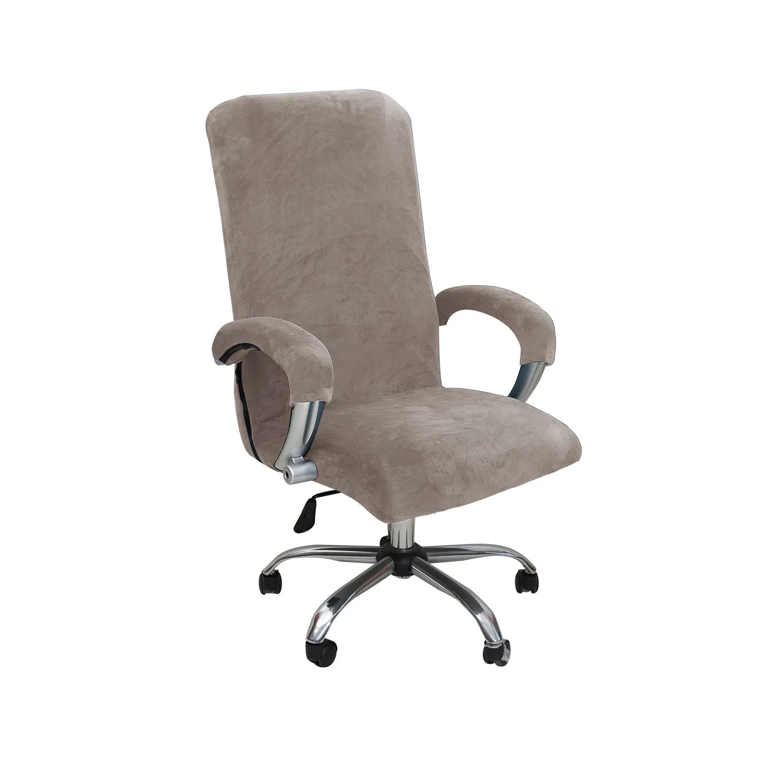 Velvet Office Chair Cover with Armrest Covers