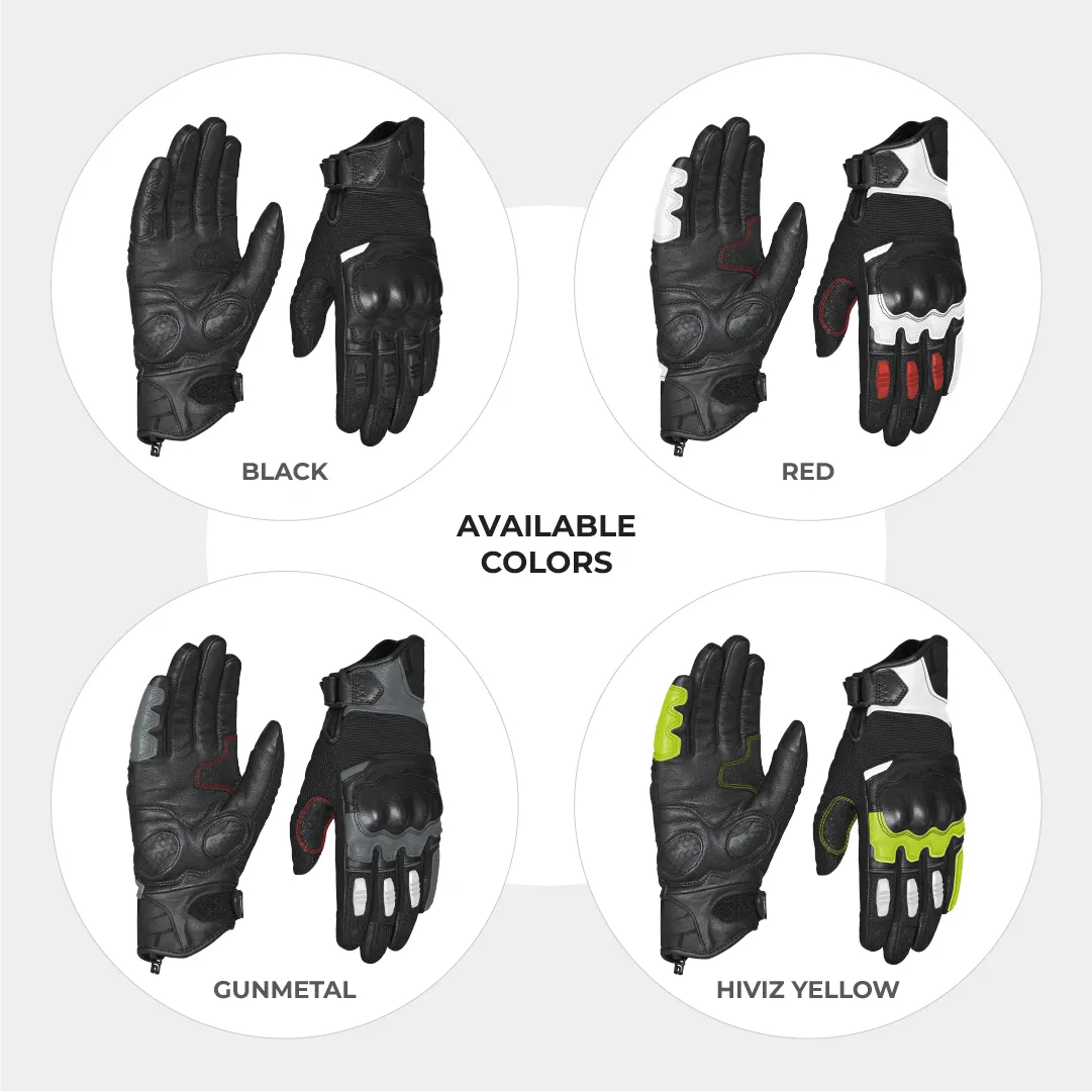 VIATERRA HOLESHOT – SHORT MOTORCYCLE RIDING GLOVES FOR  MEN