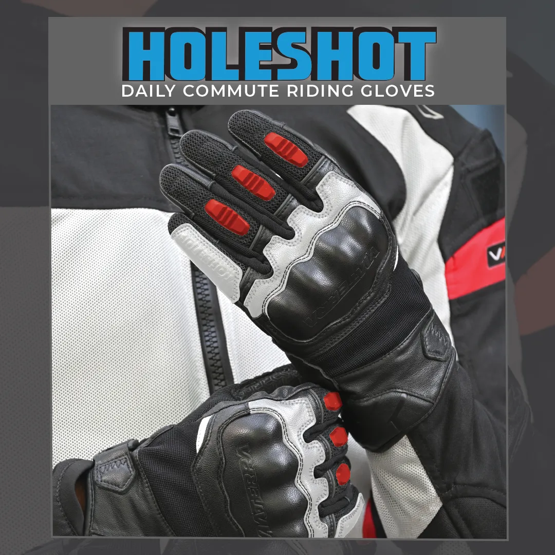 VIATERRA HOLESHOT – SHORT MOTORCYCLE RIDING GLOVES FOR  MEN
