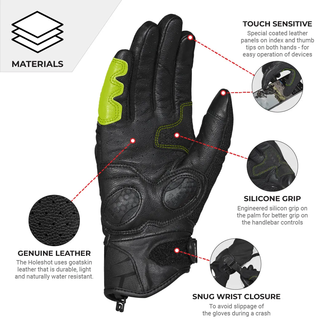 VIATERRA HOLESHOT – SHORT MOTORCYCLE RIDING GLOVES FOR  MEN