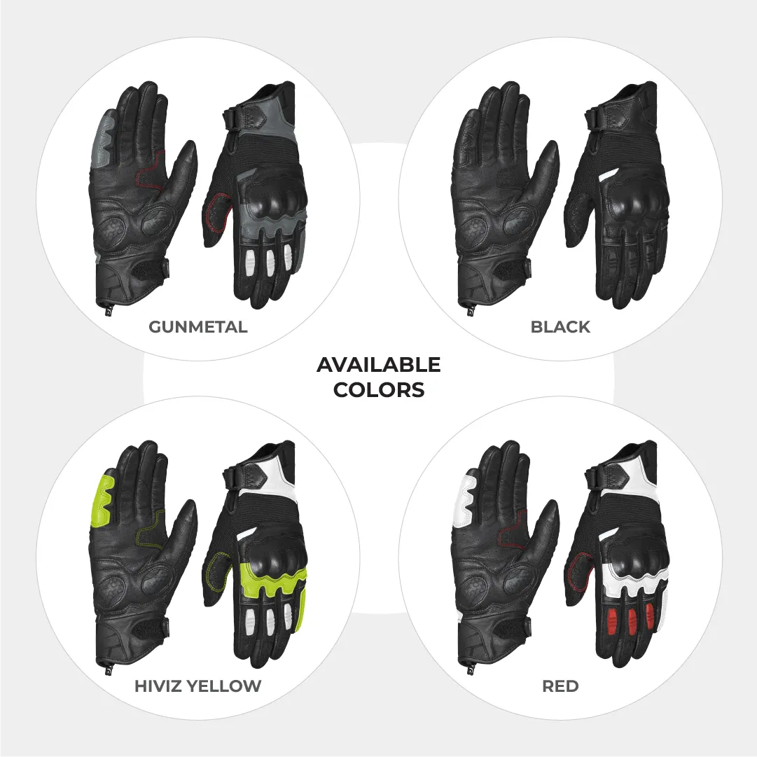 VIATERRA HOLESHOT – SHORT MOTORCYCLE RIDING GLOVES FOR  MEN