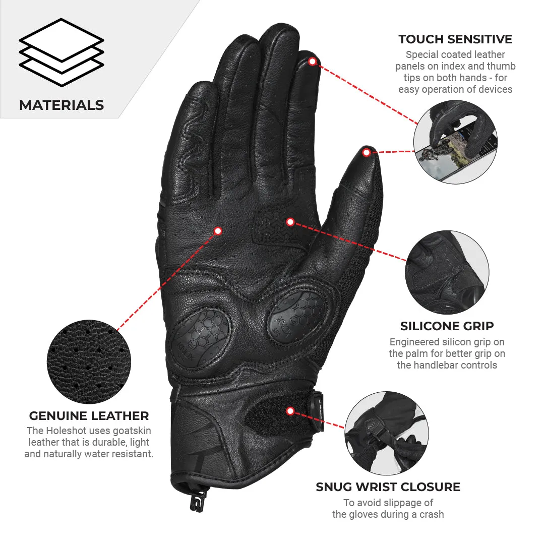 VIATERRA HOLESHOT – SHORT MOTORCYCLE RIDING GLOVES FOR  MEN