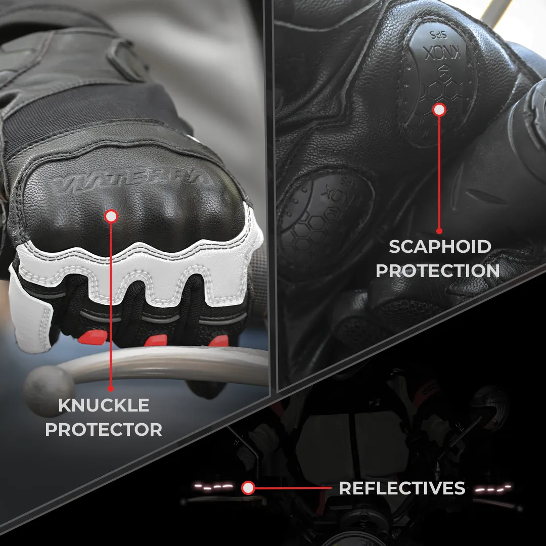 VIATERRA HOLESHOT – SHORT MOTORCYCLE RIDING GLOVES FOR  MEN