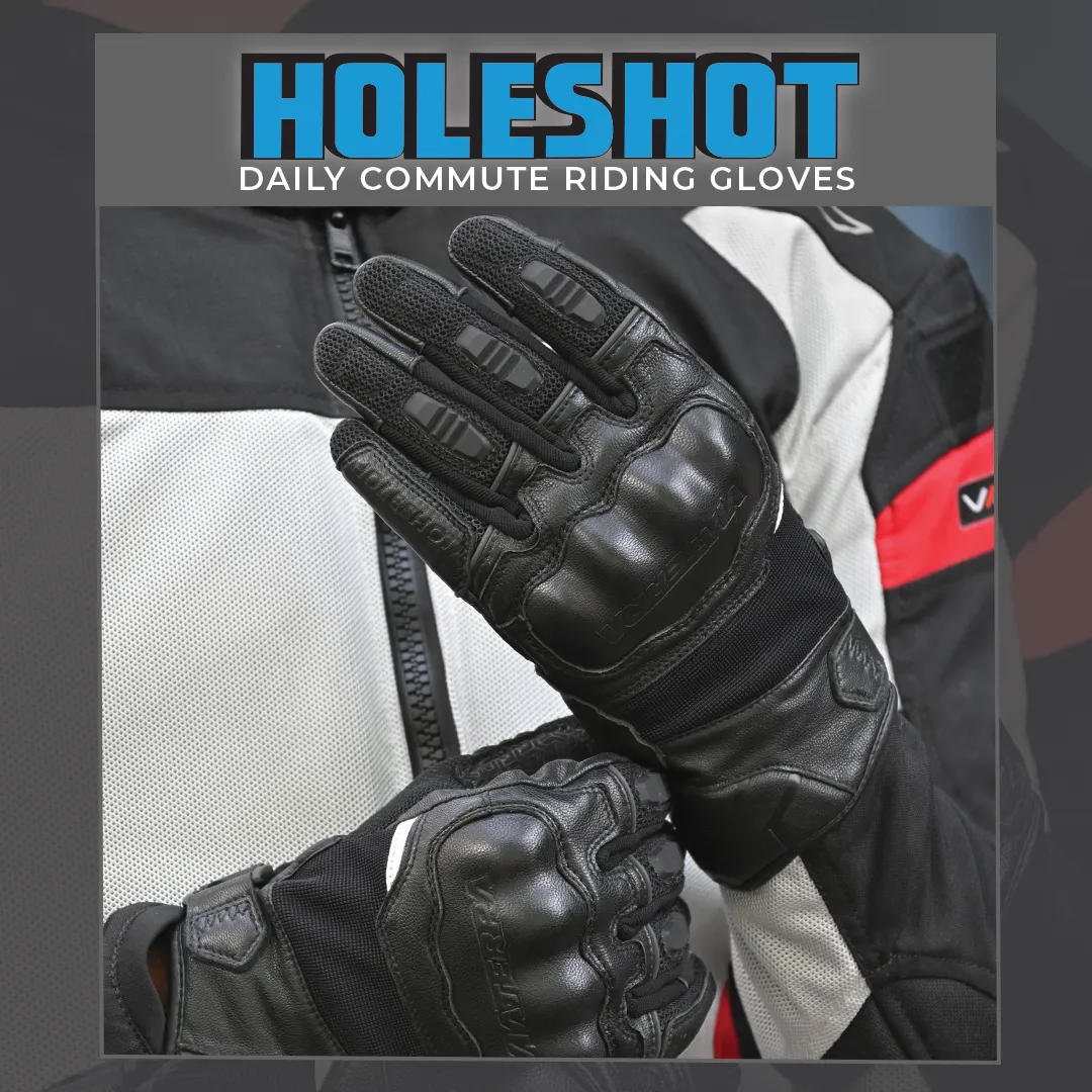 VIATERRA HOLESHOT – SHORT MOTORCYCLE RIDING GLOVES FOR  MEN