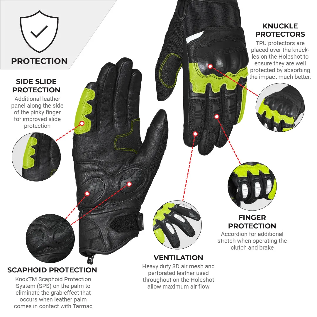 VIATERRA HOLESHOT – SHORT MOTORCYCLE RIDING GLOVES FOR  MEN