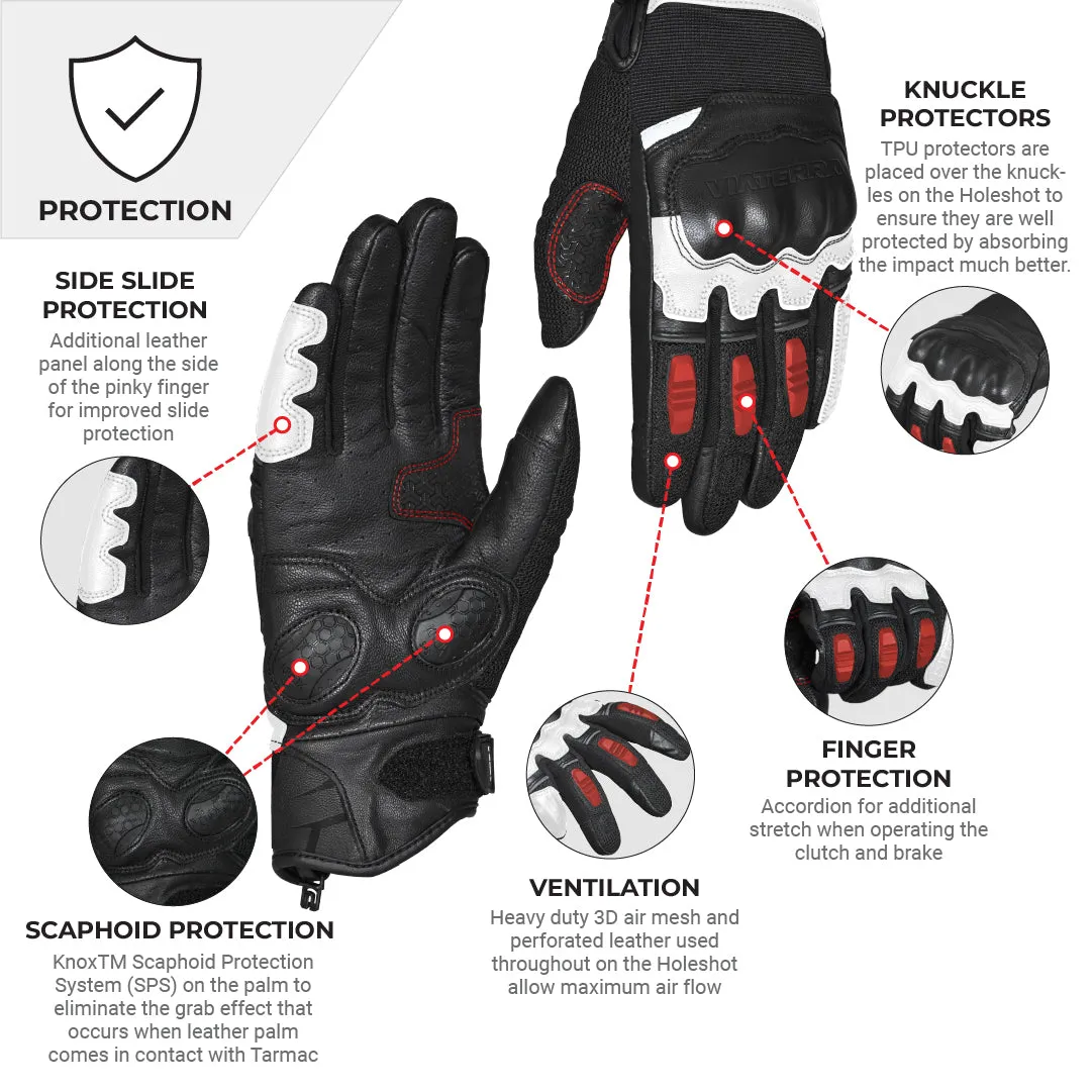 VIATERRA HOLESHOT – SHORT MOTORCYCLE RIDING GLOVES FOR  MEN