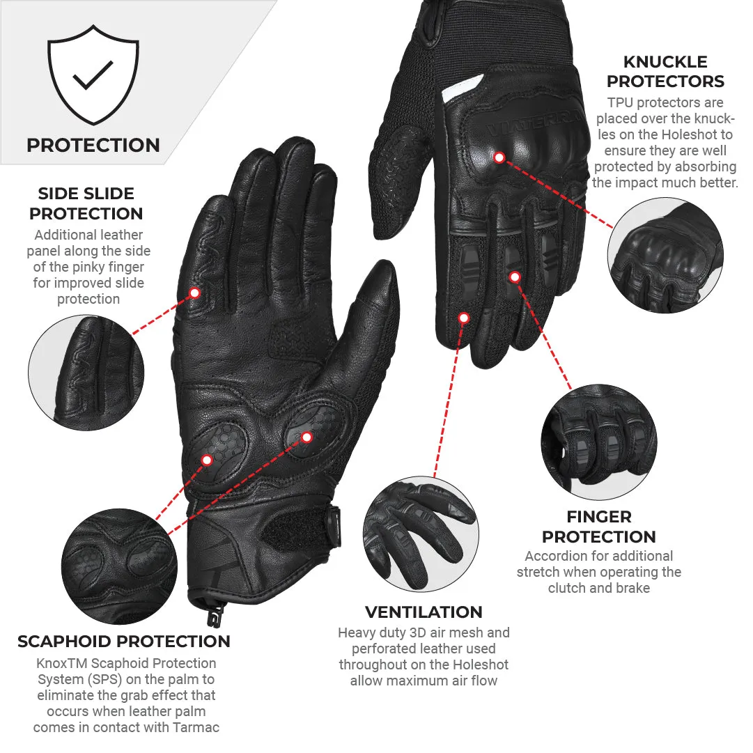 VIATERRA HOLESHOT – SHORT MOTORCYCLE RIDING GLOVES FOR  MEN