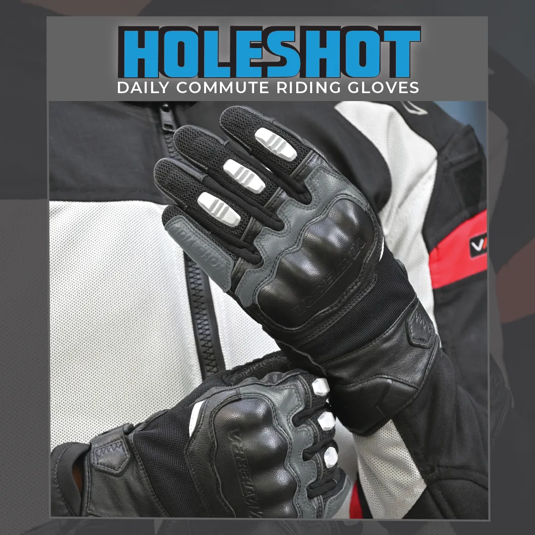 VIATERRA HOLESHOT – SHORT MOTORCYCLE RIDING GLOVES FOR  MEN