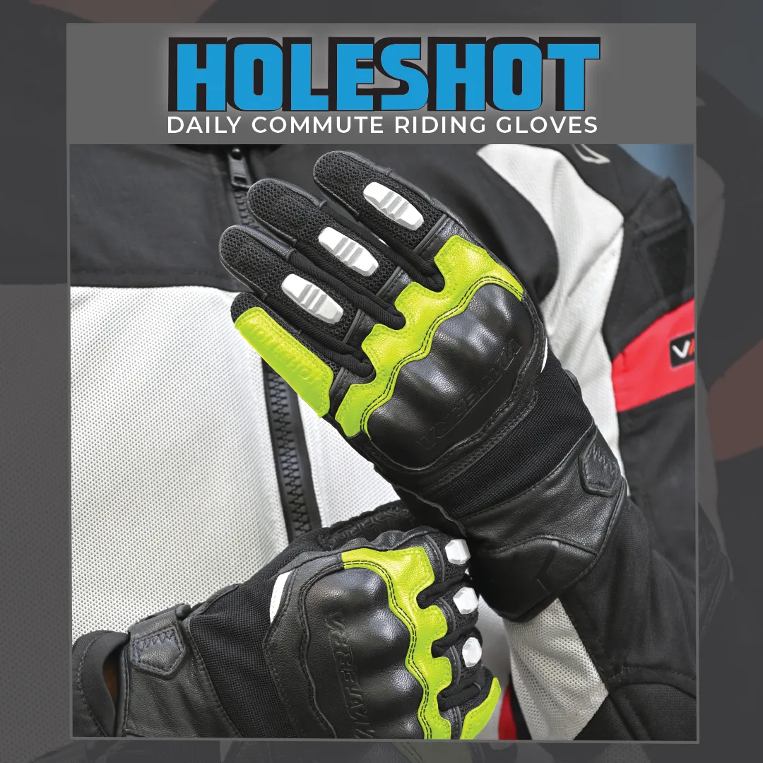 VIATERRA HOLESHOT – SHORT MOTORCYCLE RIDING GLOVES FOR  MEN