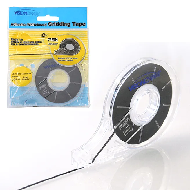 Visionchart Adhesive Lining Tape 3mmx15m Black Hangsell